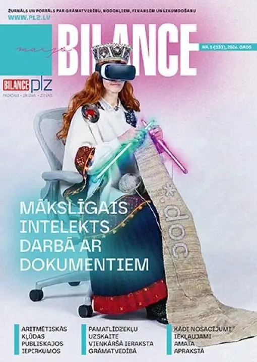 žurnāls Bilance Nr. 5 (533), 2026. gada maijs