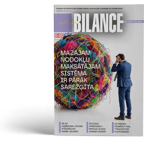 žurnāla Bilance Nr. 7 (535), 2026. gada jūlija vāks