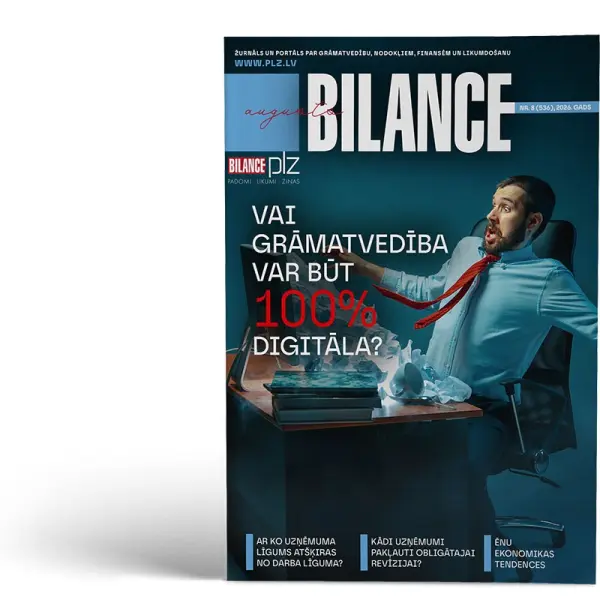 žurnāla Bilance Nr. 8 (536), 2026. gada augusta vāks