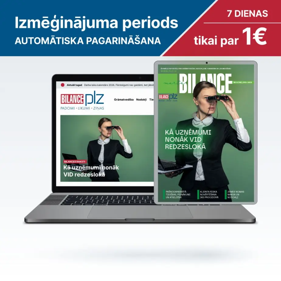 BILANCE internetā + BilancePLZ ar 7 dienu izmēģinājumu