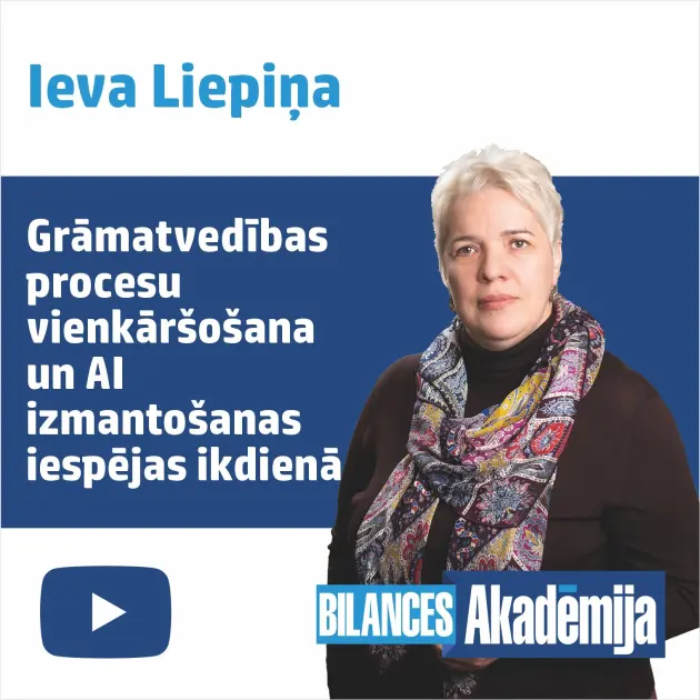 Grāmatvedības procesu vienkāršošana un AI izmantošanas iespējas ikdienā. E-semināra videoieraksts 