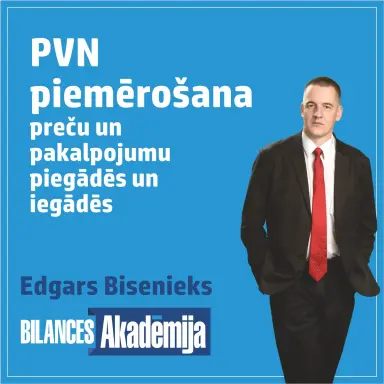 PVN piemērošana preču un pakalpojumu piegādēs un iegādēs. 24.04.2026. e-seminārs