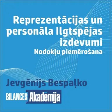 Reprezentācijas un personāla ilgtspējas izdevumi. Nodokļu piemērošana. 28.04.2026. e-seminārs