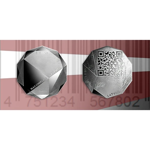 Latvijas Banka godina uzņēmējus ar jaunu piecu eiro sudraba monētu