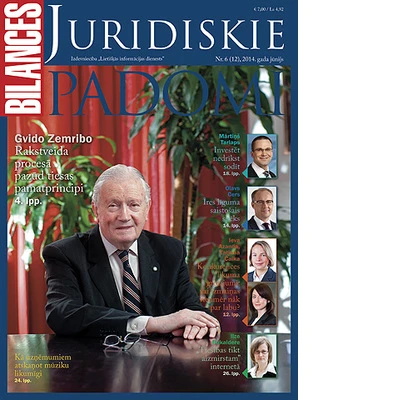 Žurnāla Bilances Juridiskie Padomi jūnija numurā lasiet