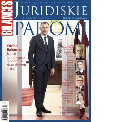Žurnāla BILANCES JURIDISKIE PADOMI februāra numurā lasiet