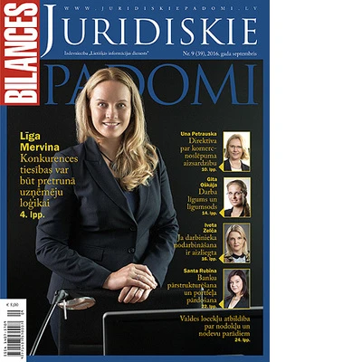 Žurnāla BILANCES JURIDISKIE PADOMI septembra numurā lasiet