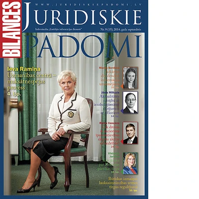 Žurnāla BILANCES JURIDISKIE PADOMI septembra numurā lasiet