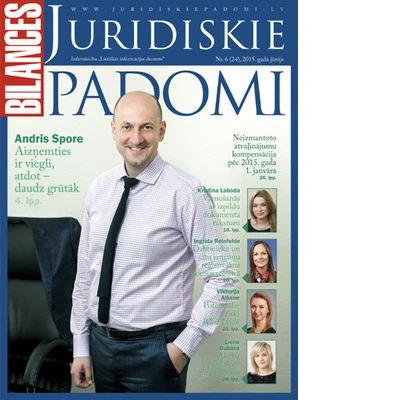 Iznācis žurnāla BILANCES JURIDISKIE PADOMI jūnija numurs