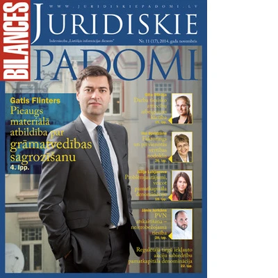Žurnāla BILANCES JURIDISKIE PADOMI novembra numurā lasiet
