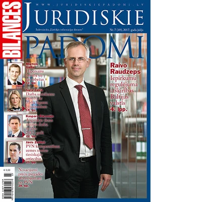 BILANCES JURIDISKIE PADOMI jūlija numurā lasiet