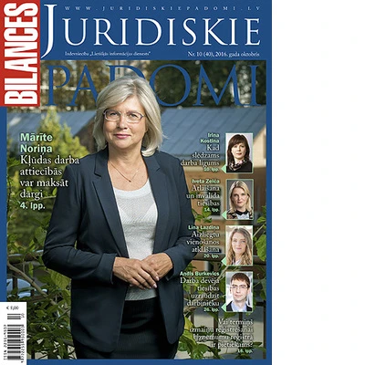 BILANCES JURIDISKIE PADOMI oktobra numurā lasiet