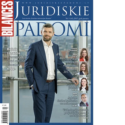 BILANCES JURIDISKIE PADOMI 2017. gada janvāra numurā lasiet