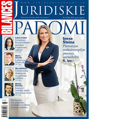 BILANCES JURIDISKIE PADOMI augusta numurā lasiet