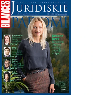 BILANCES JURIDISKIE PADOMI novembra numurā lasiet