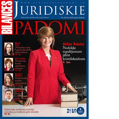 BILANCES JURIDISKIE PADOMI oktobra numurā lasiet