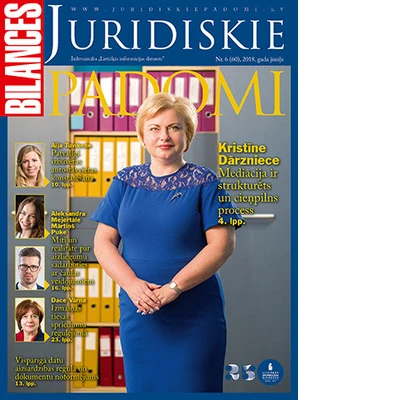 BILANCES JURIDISKIE PADOMI jūnija numurā lasiet