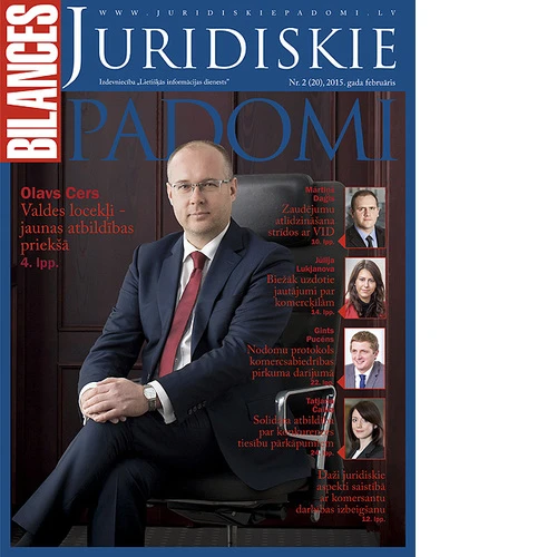 Žurnāla Bilances Juridiskie Padomi februāra numurā lasiet