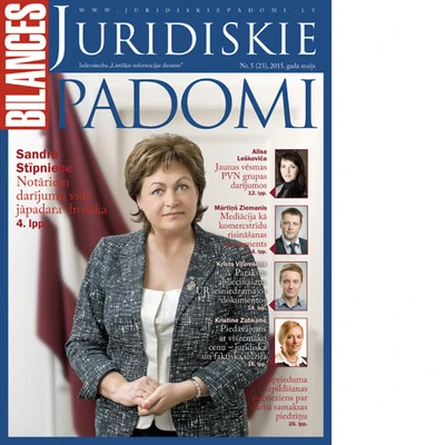 Žurnāla BILANCES JURIDISKIE PADOMI maija numurā lasiet
