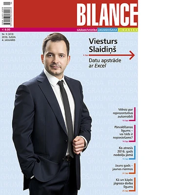 Žurnāla BILANCE janvāra pirmajā numurā lasiet