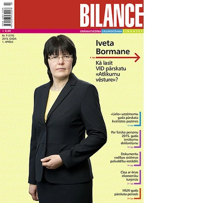 Žurnāla BILANCE aprīļa pirmajā numurā lasiet
