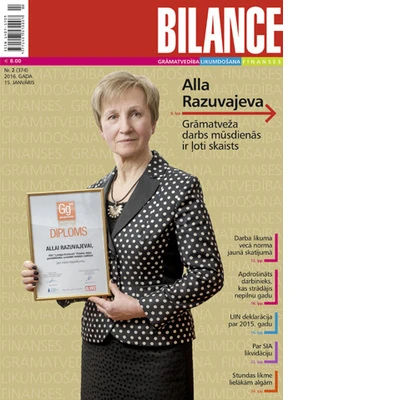 Žurnāla BILANCE JANVĀRA OTRAJĀ NUMURĀ LASIET