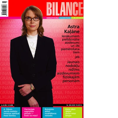 Žurnāla BILANCE oktobra otrajā numurā lasiet