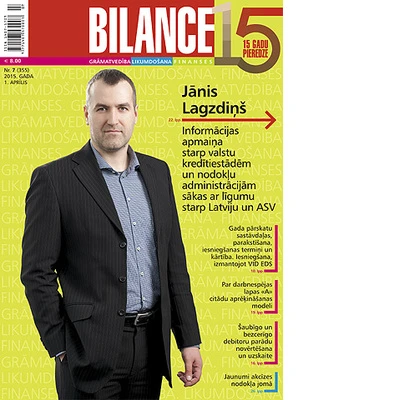 Žurnāla Bilance aprīļa pirmajā numurā lasiet