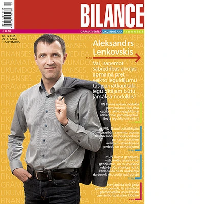 Žurnāla BILANCE septembra pirmajā numurā lasiet