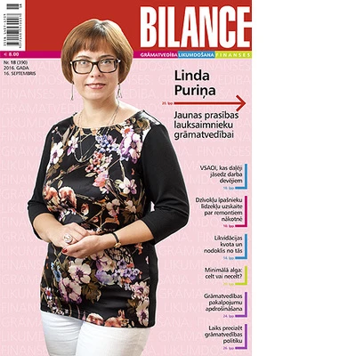 BILANCE septembra otrajā numurā lasiet