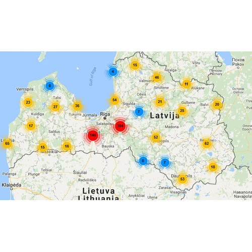 Ar interaktīvu karti var noskaidrot E-veselības sistēmas lietotājus