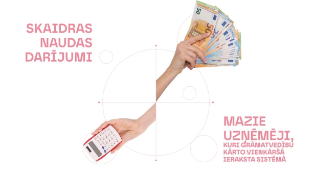 Skaidras naudas darījumi mazajiem uzņēmējiem, kuri grāmatvedību kārto vienkāršā ieraksta sistēmā