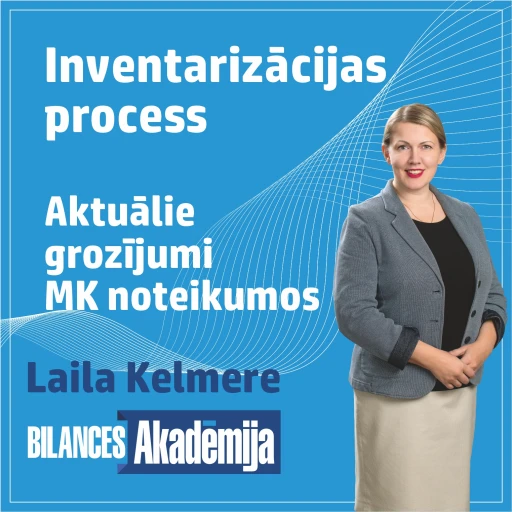 Inventarizācijas process aktuālie grozījumi Ministru  kabineta  noteikumos. 27.01.2026. e-seminārs