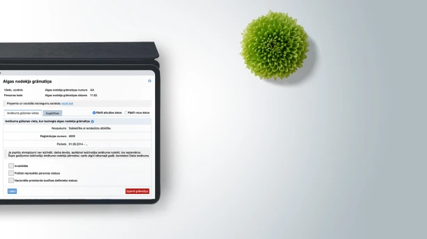 Pensionāra algas nodokļa grāmatiņa