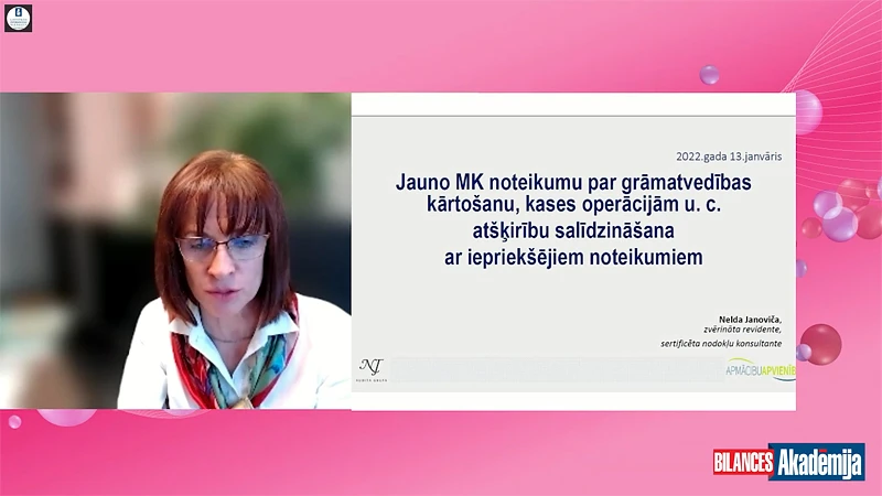 Ar ko atšķiras jaunie grāmatvedības MK noteikumi no iepriekšējiem? Video no "Bilances" konferences