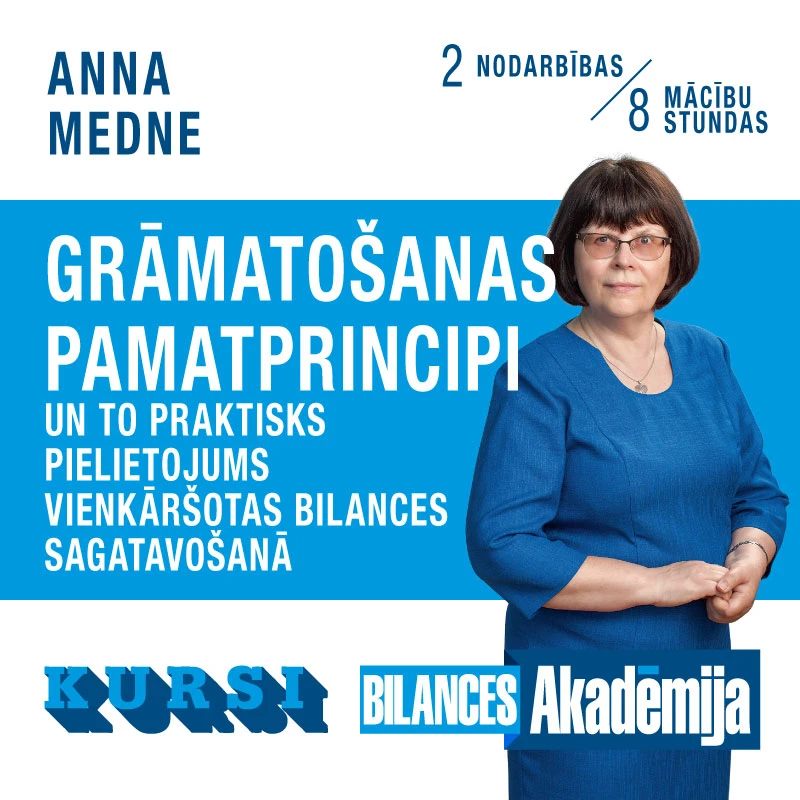 Kursi “Grāmatošanas pamatprincipi” interneta tiešraidē (13.04.2023.-27.04.2023.)