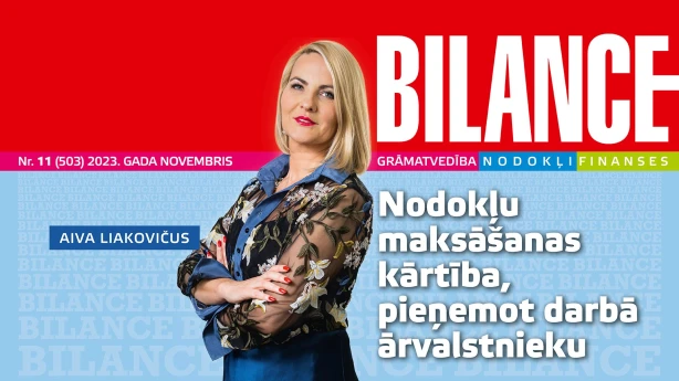 BILANCES novembra numurā lasiet