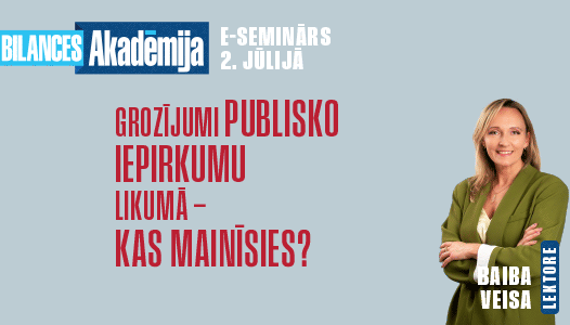 2. jūlija e-seminārs Veisa iepirkumi