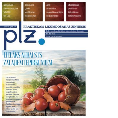 Žurnāla PRAKTISKAIS LIKUMDOŠANAS ZIŅNESIS oktobra numurā lasiet