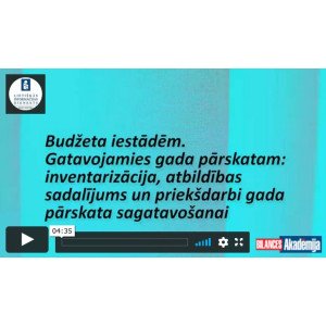Budžeta iestādēm inventarizācija
