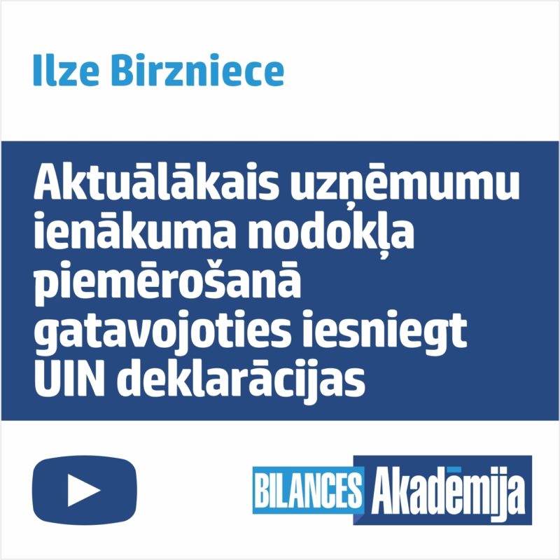 Uzņēmuma ienākuma nodoklis, 07.12.2022. – e-semināra videoieraksts