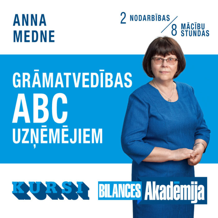 Kursi “Grāmatvedības ABC uzņēmējiem” interneta tiešraidē (26.01.2024. – 02.02.2024.)