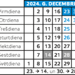 Kalendārs 2024. gada decembris