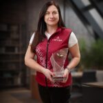 Ieva Simsone, SIA RIXJET RIGA galvenā grāmatvede un Latvijas Šaušanas federācijas ģenerālsekretāre, titula Gada grāmatvedis 2023 laureāte