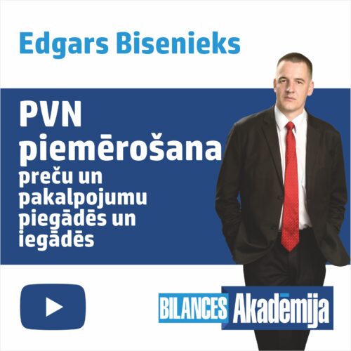 PVN piemērošana, 26.04.2024. e-semināra videoieraksts