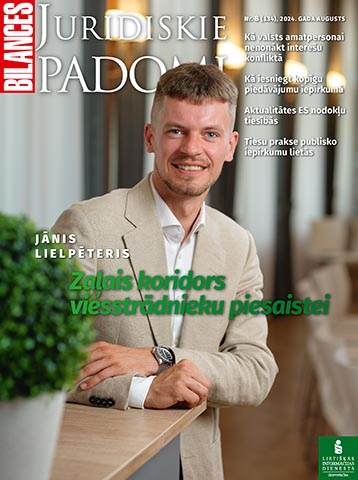 Bilances Juridiskie Padomi Nr. 8 (134), 2024