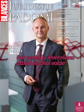 Bilances Juridiskie Padomi Nr. 9 (135), 2024