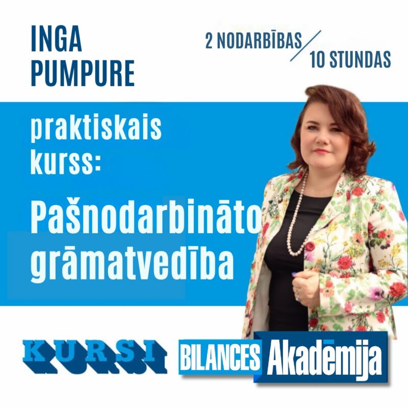 Praktiskais kurss: PAŠNODARBINĀTO GRĀMATVEDĪBA no 28.01.2025.