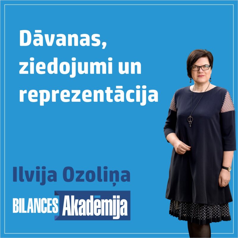 “Dāvanas, ziedojumi un reprezentācija” 13.12.2024. e-seminārs