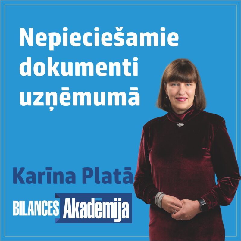 “Nepieciešamie dokumenti uzņēmumā” 21.01.2025. e-seminārs